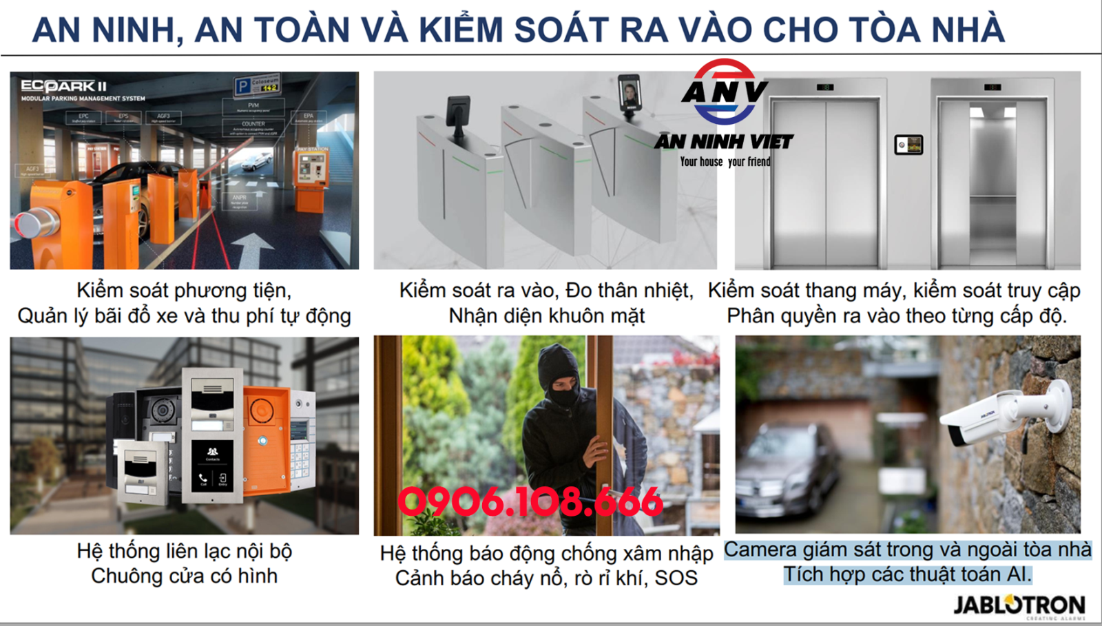 giải pháp an ninh cho toàn nhà hãng Jablotron