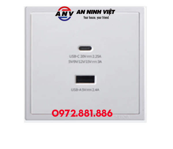 MODULE Ổ SẠC USB (5V 2.4A) + SẠC TYPE C (45W)